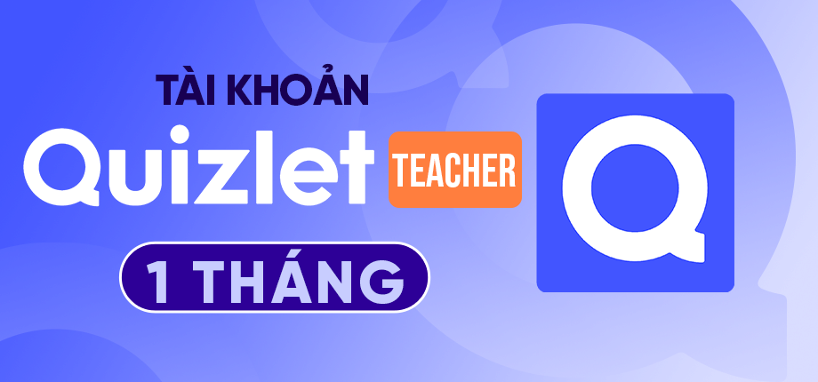 Quizlet Teacher 1 tháng - Tài khoản